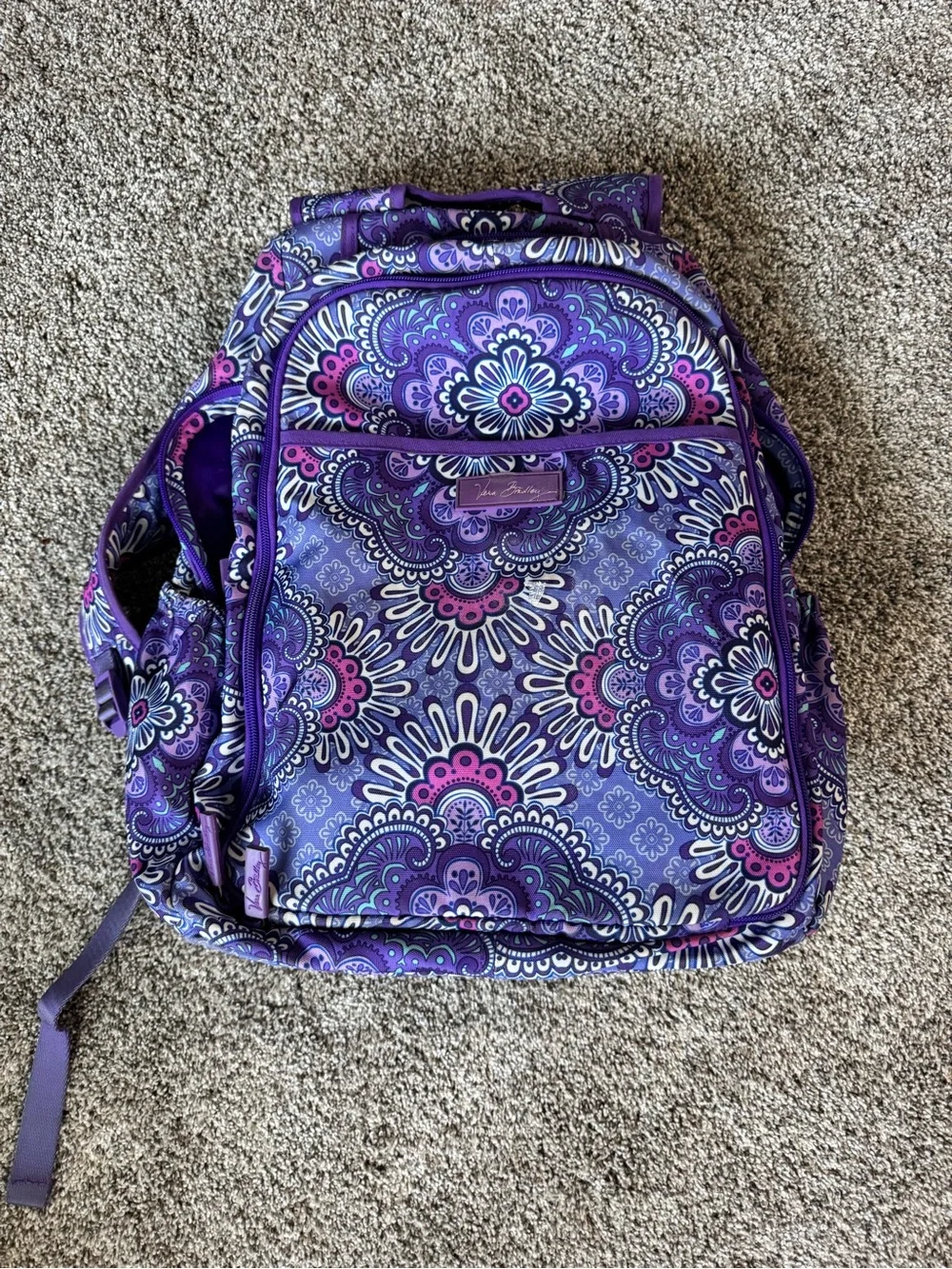 Vera Bradley Purple Paisley Backpack